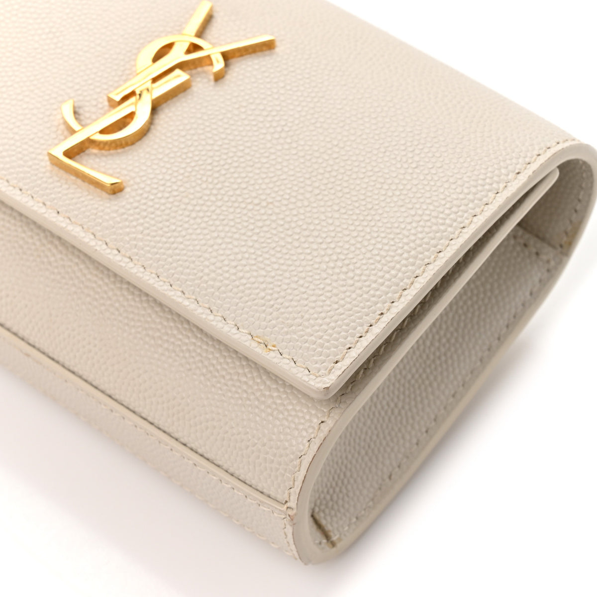 Saint Laurent Grain De Poudre Monogram Kate Belt Bag Crema Soft 12 of 14