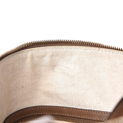 Gucci GG Supreme Monogram Margaux Calfskin Large Nice Top Handle Dome Bag Beige Ebony Acero 8 of 12