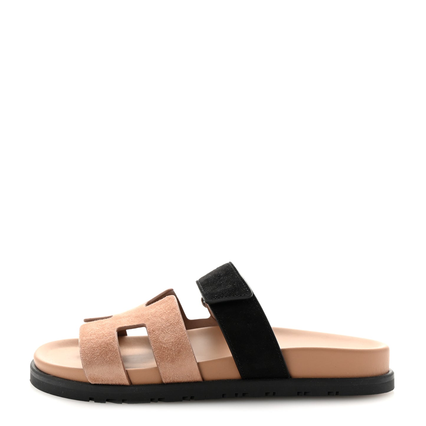 Suede Goatskin Womens Chypre Sandals 37 Rose Perle Black