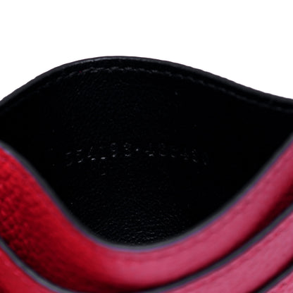 Alexander McQueen Calfskin Skull Card Holder Scarlet Red 5 of 6