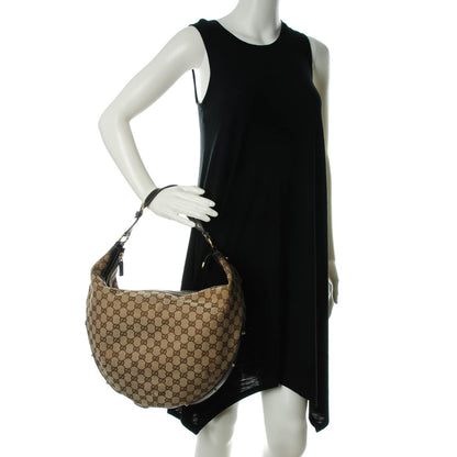 Gucci Monogram Biba Hobo Dark Brown 2 of 8