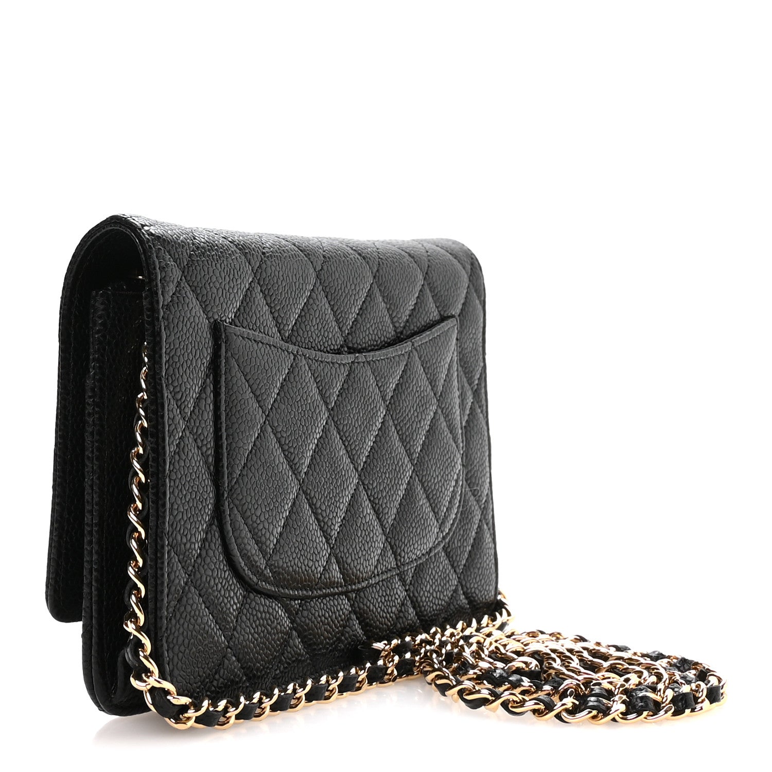 Chanel Caviar Quilted Wallet on Chain WOC Black 2 of 10