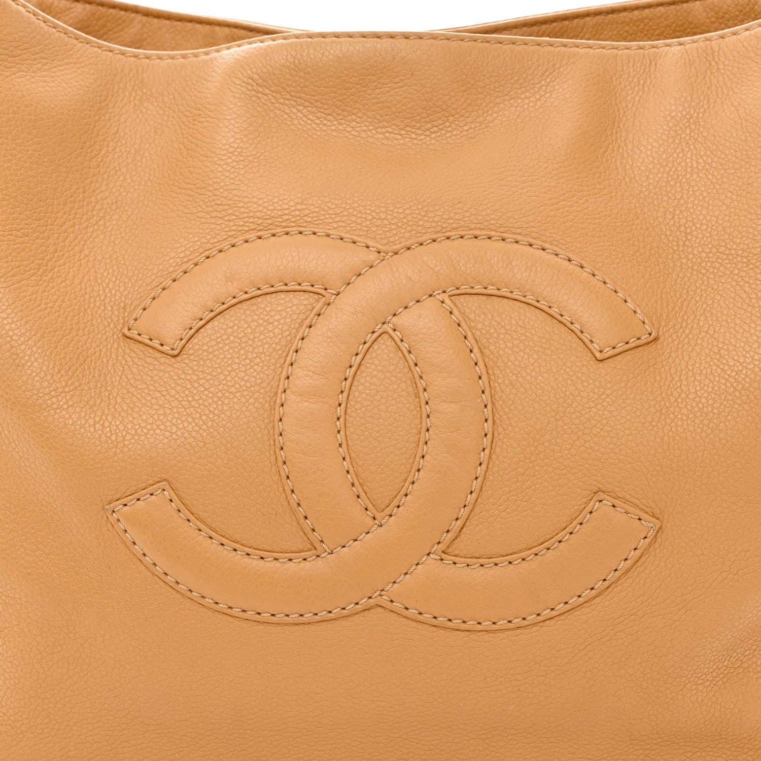 Chanel Caviar CC Timeless Shopping Tote Beige 10 of 15