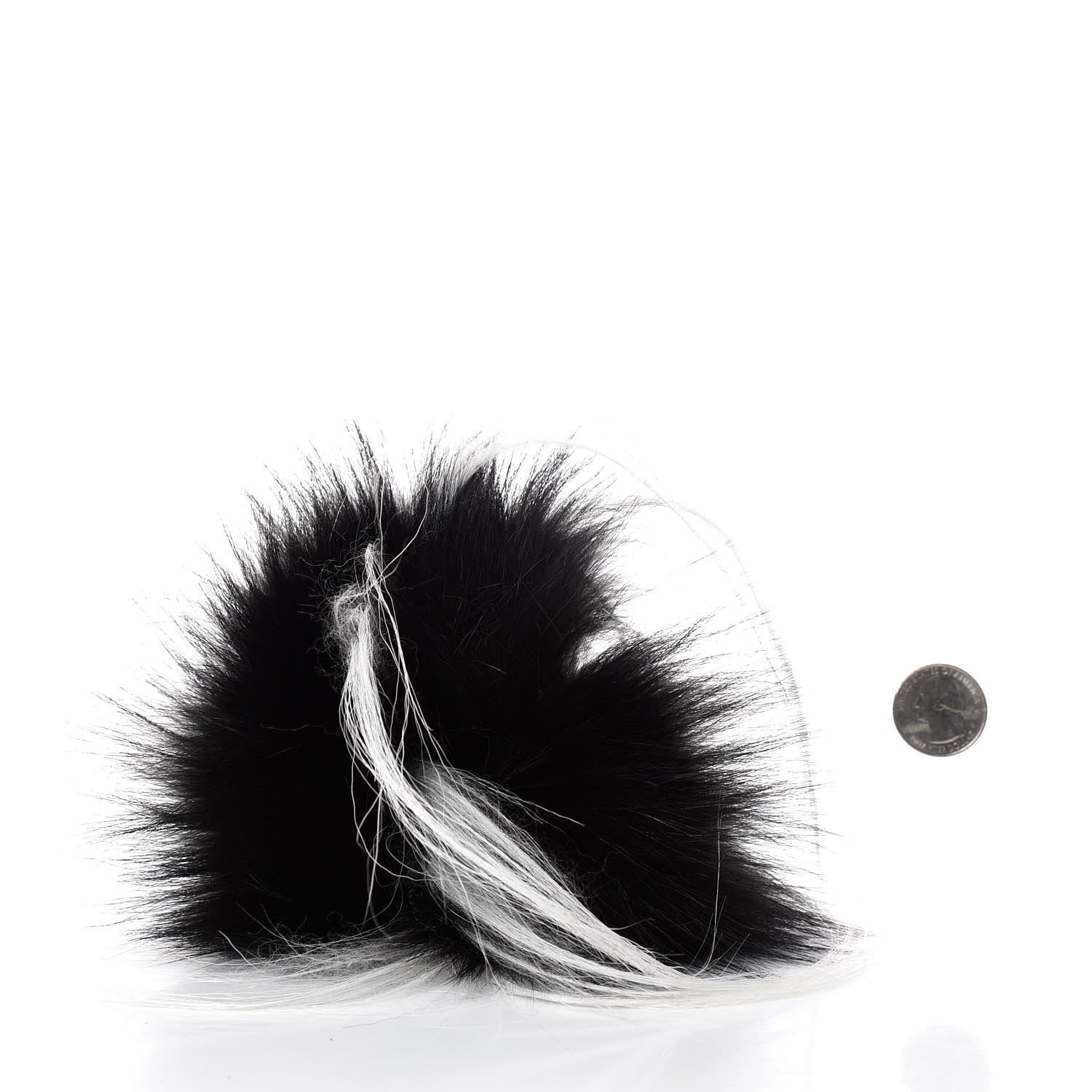 Fendi Vitello Elite Fox Goat Fur Igor Monster Bag Bug Cube Charm Rosso Black White 2 of 9