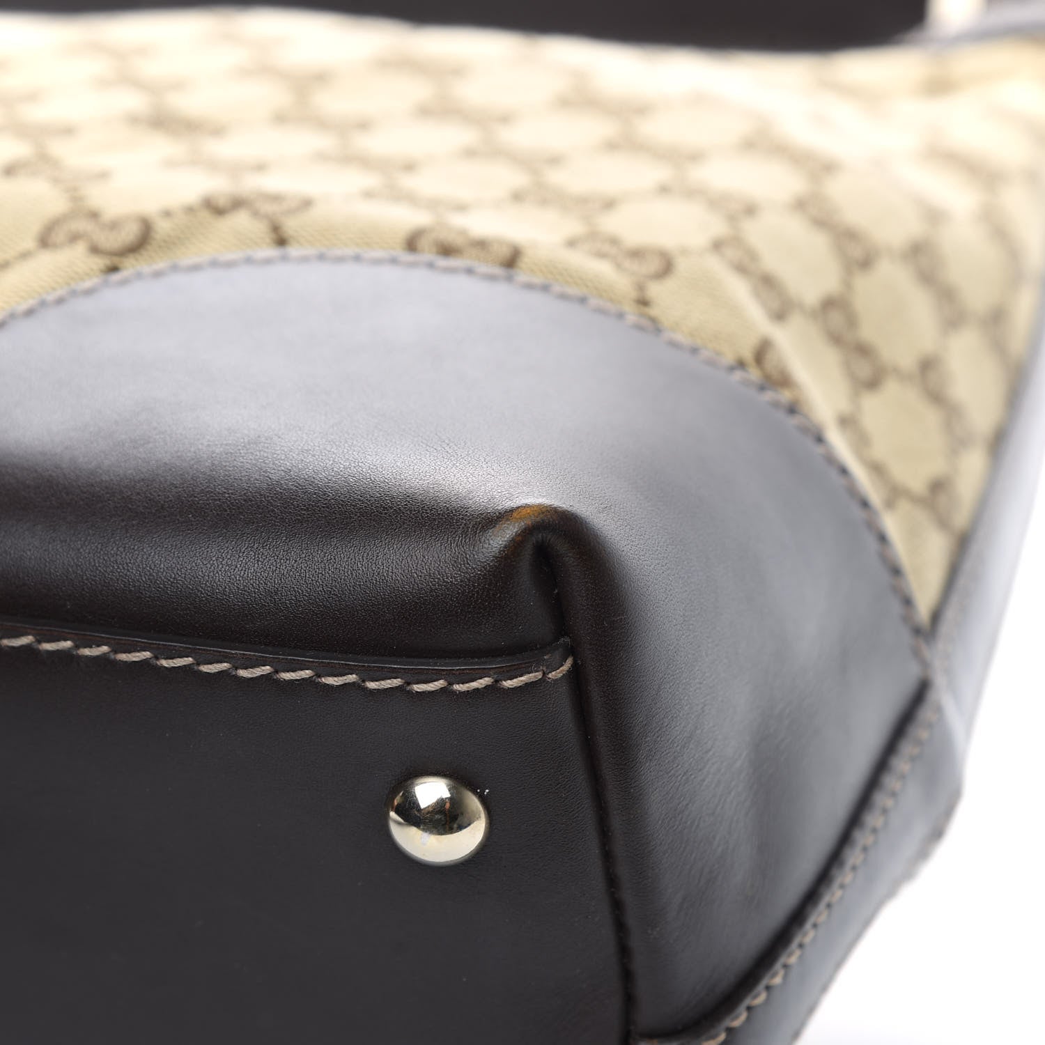 Gucci Monogram Medium Lovely Heart Hobo Brown 11 of 14