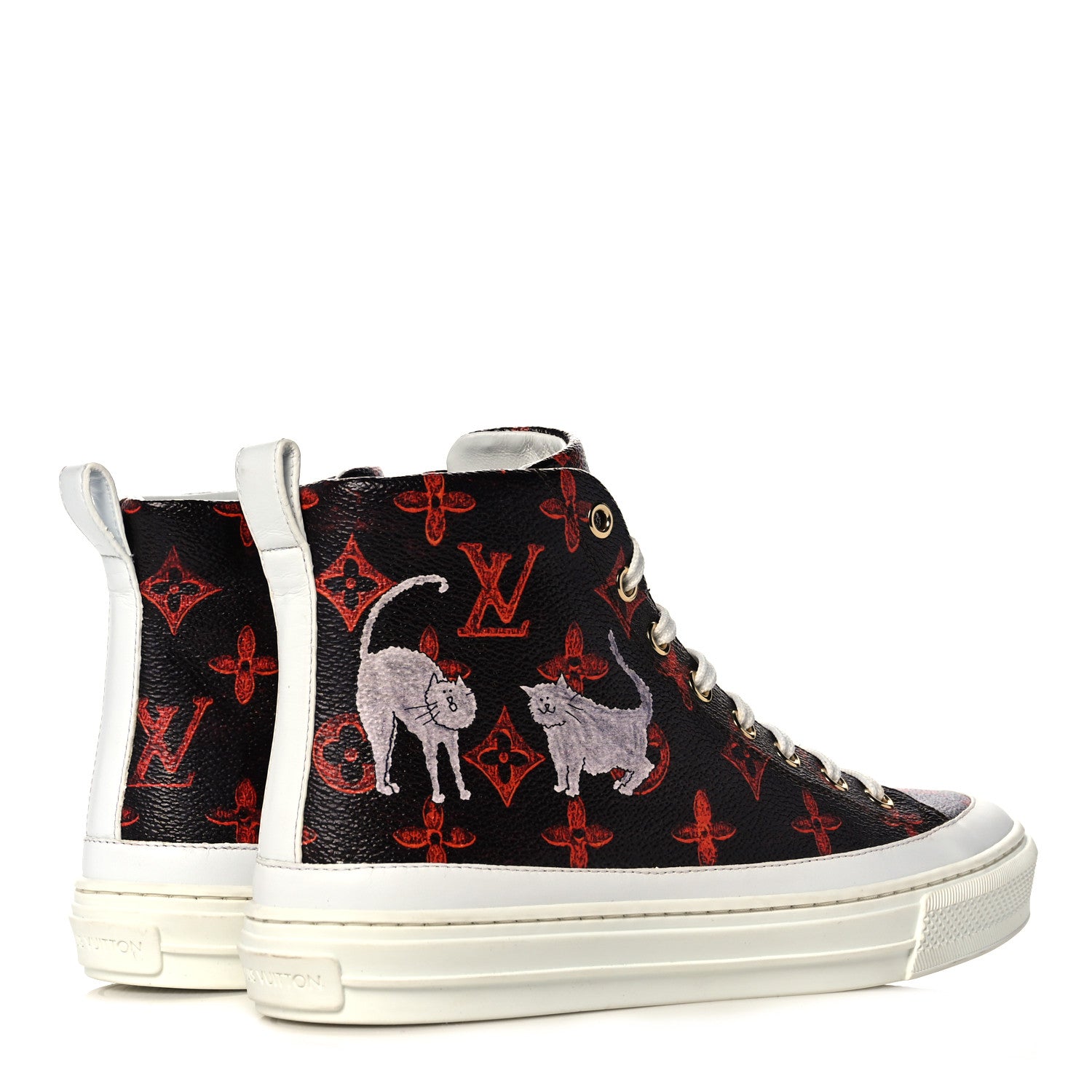 Louis Vuitton Catogram Stellar Sneaker Boots 37 Marron 4 of 7