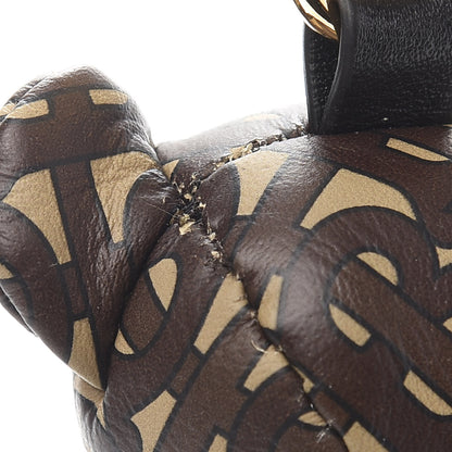 Burberry Calfskin Print Monogram Thomas Bear Bag Charm Bridle Brown 4 of 5