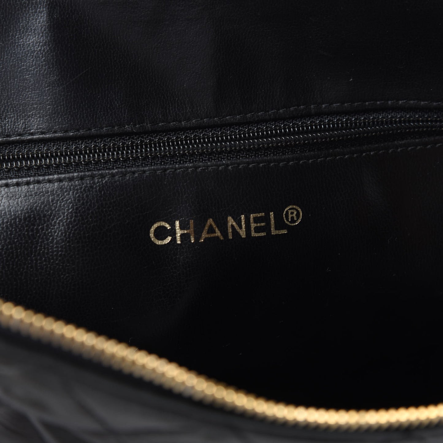 Lambskin Quilted Shoulder Bag Black
