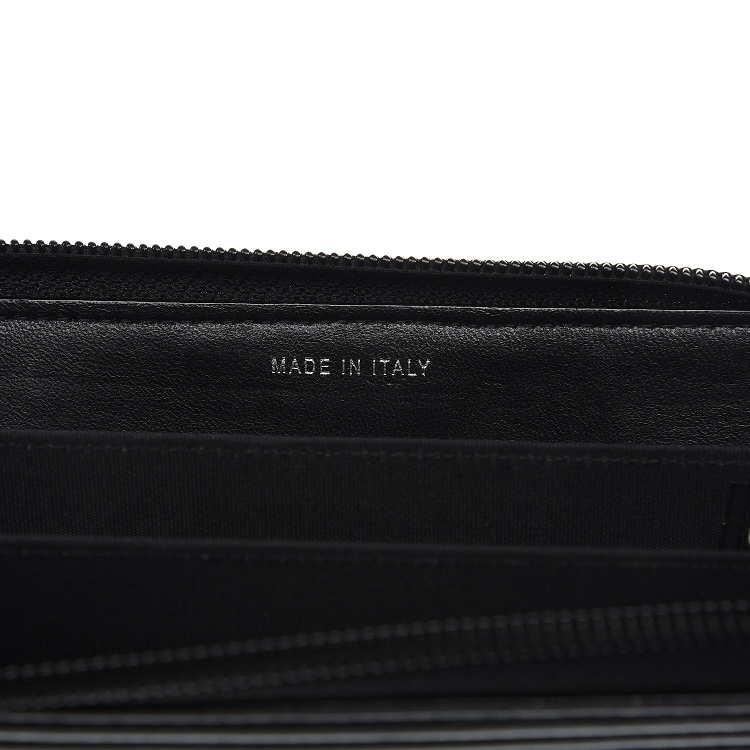 Chanel Lambskin Quilted Small Boy Zip Around Wallet Black 6 of 9