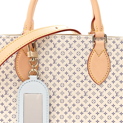 Louis Vuitton Monogram Damier Calfskin Romance Onthego PM Azure Blue Sand 6 of 8