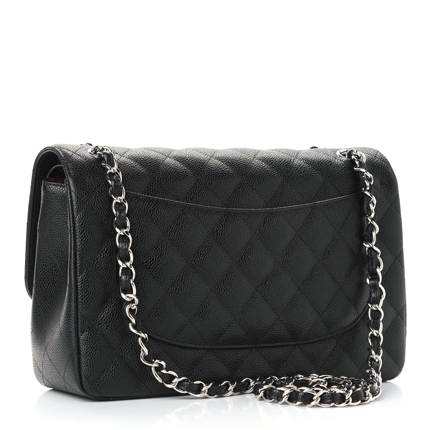 Chanel Caviar Quilted Jumbo Double Flap Black 3 of 9