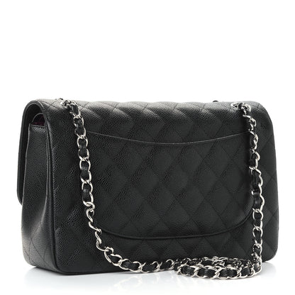 Chanel Caviar Quilted Jumbo Double Flap Black 3 of 9