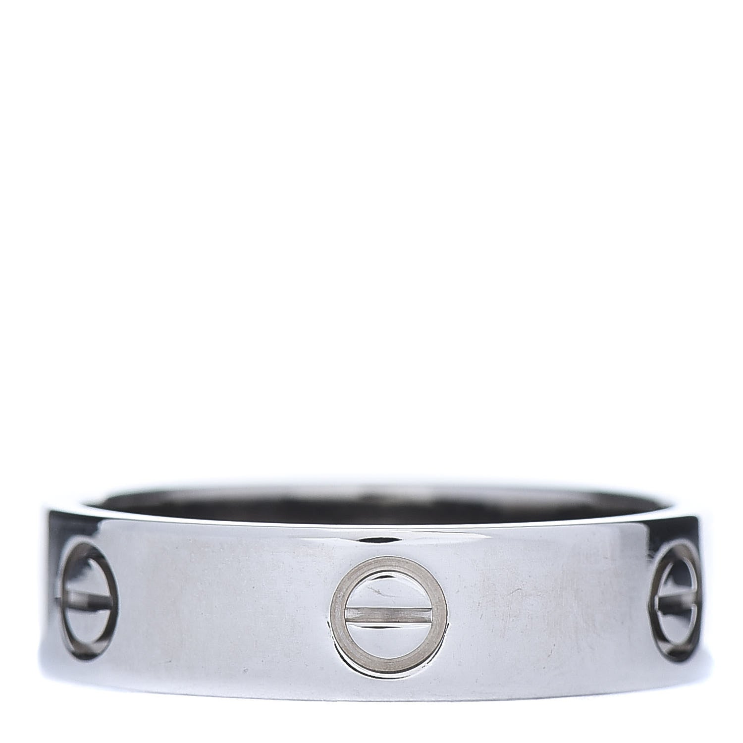 Cartier 18K White Gold 5.5mm LOVE Ring 65 11.25 1 of 4
