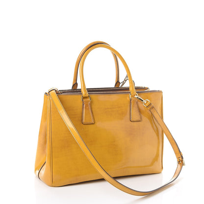 Prada Spazzolato Medium Double Zip Tote Sole Fume 4 of 13