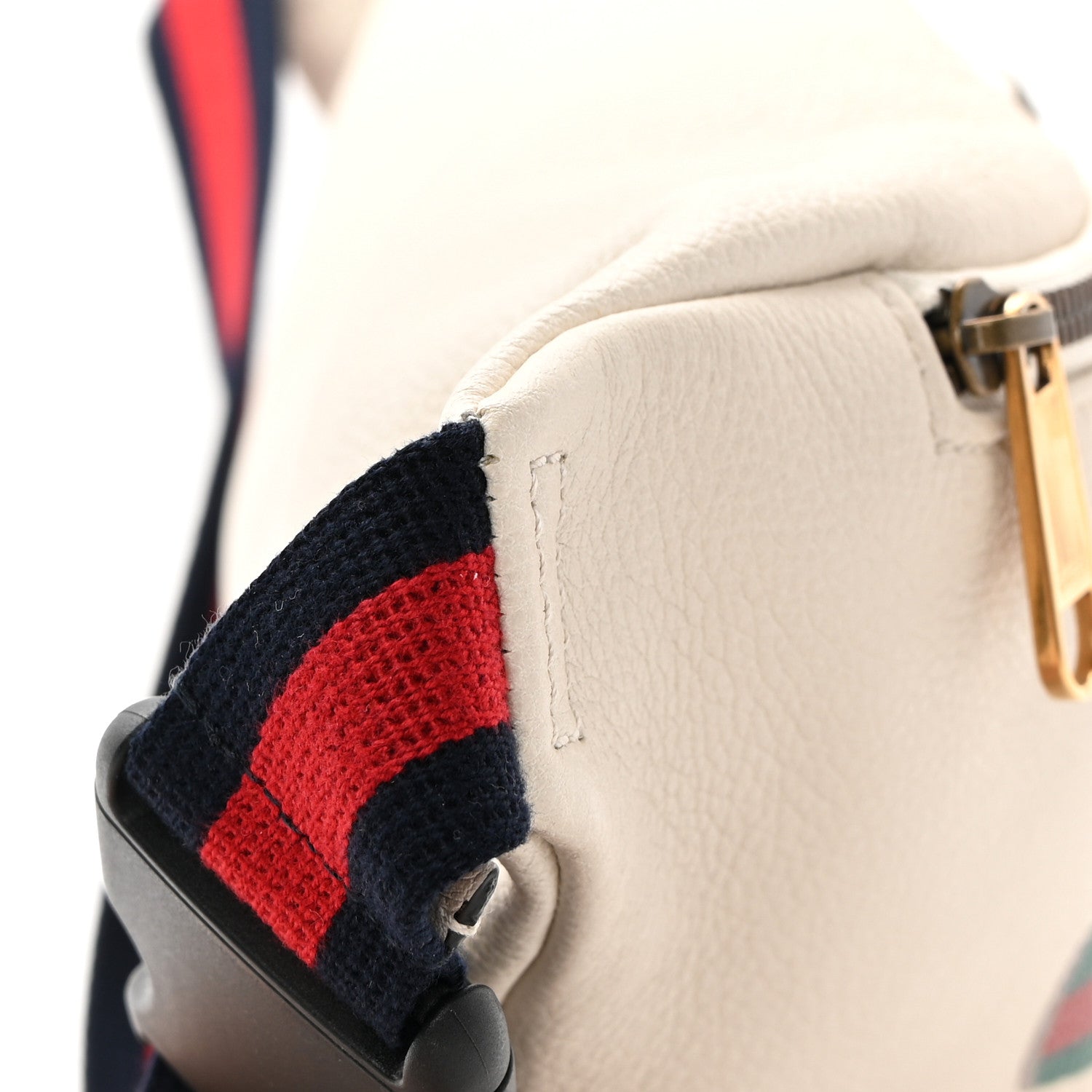 Gucci Grained Calfskin Logo Belt Bag White 13 of 13