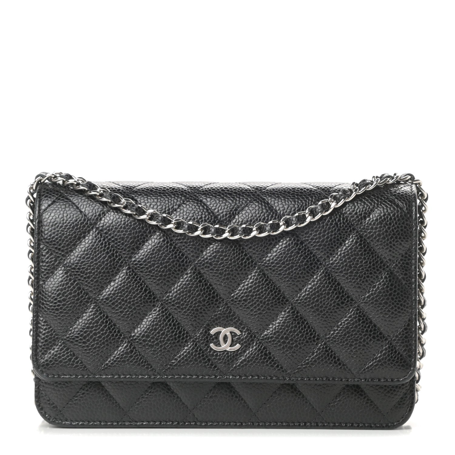 Chanel Caviar Quilted Wallet On Chain WOC Black 1 of 12