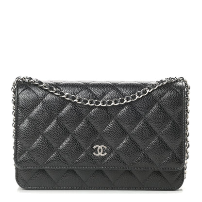 Chanel Caviar Quilted Wallet On Chain WOC Black 1 of 12