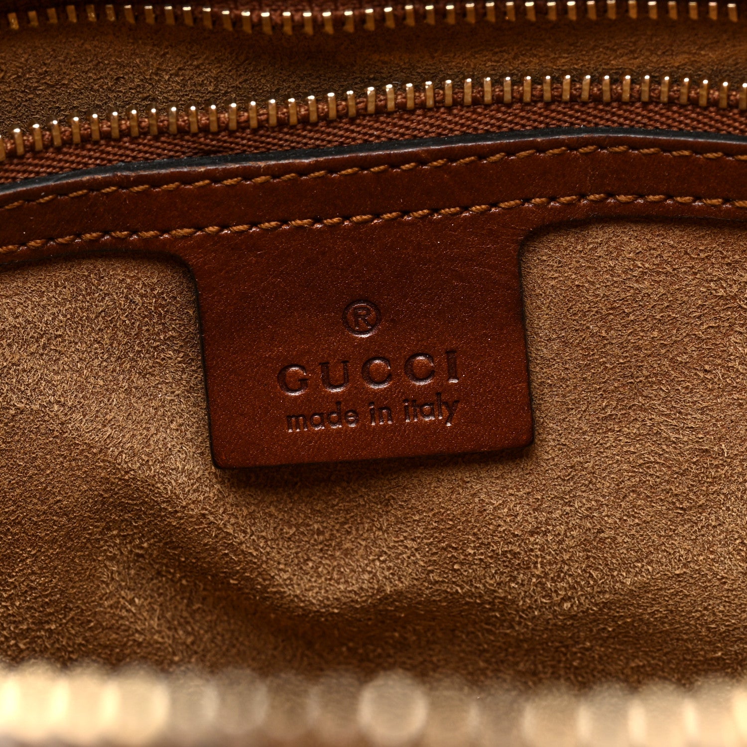 Gucci GG Supreme Monogram Medium Zippered Bucket Tote Beige Tuscany 6 of 14