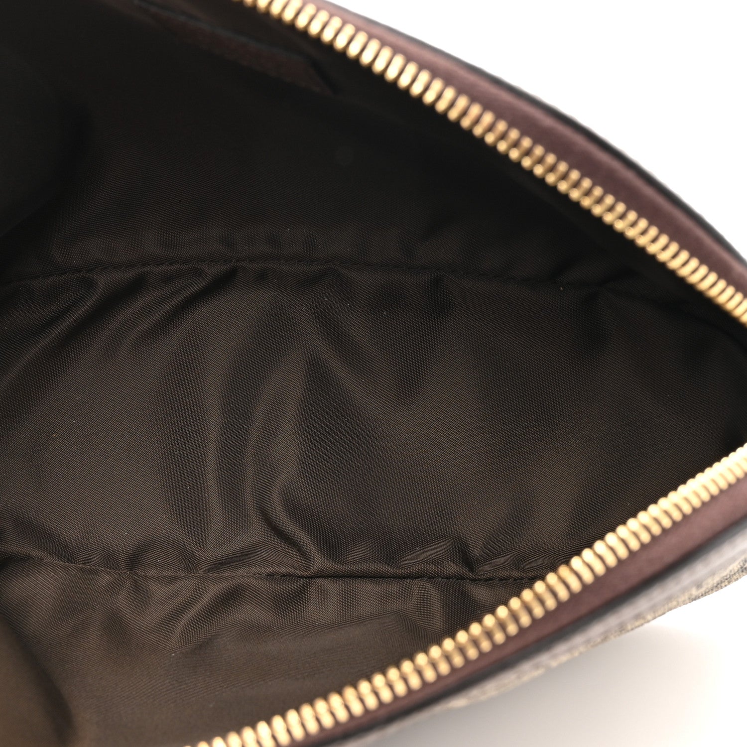 Gucci GG Supreme Monogram Textured Calfskin Web Large Ophidia Cosmetic Case Beige Ebony New Acero 5 of 7