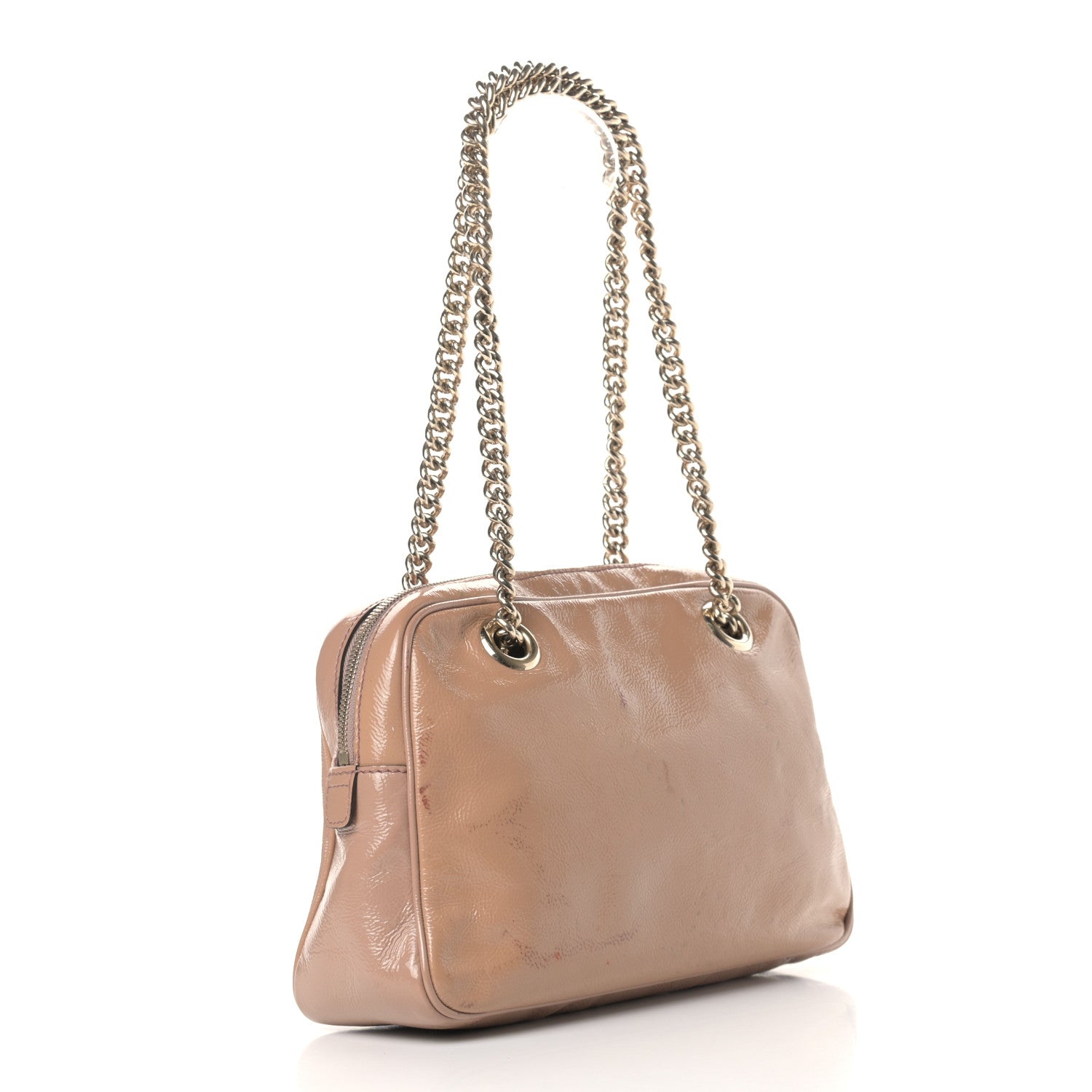 Gucci Soft Patent Small Soho Bowler Dark Cipria 2 of 15