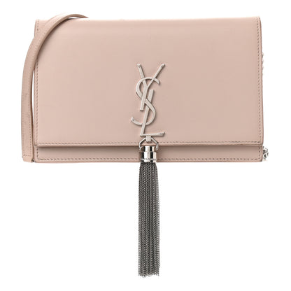 Saint Laurent Smooth Calfskin Classic Monogram Kate Tassel Chain Wallet Nude Powder 1 of 13