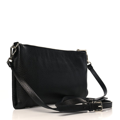 Prada Vitello Daino Crossbody Bag Black 2 of 7