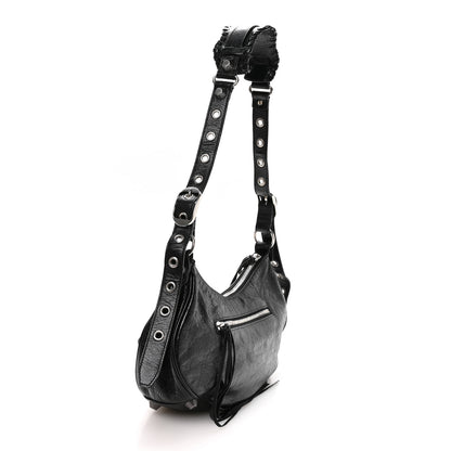 Balenciaga Agneau Arena Small Le Cagole Shoulder Bag Black 4 of 11