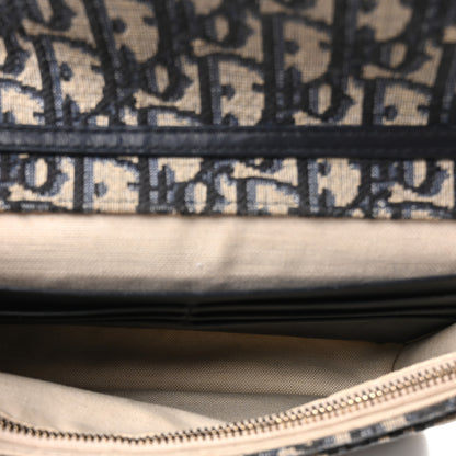 Christian Dior Oblique Saddle Chain Pouch Blue 5 of 9