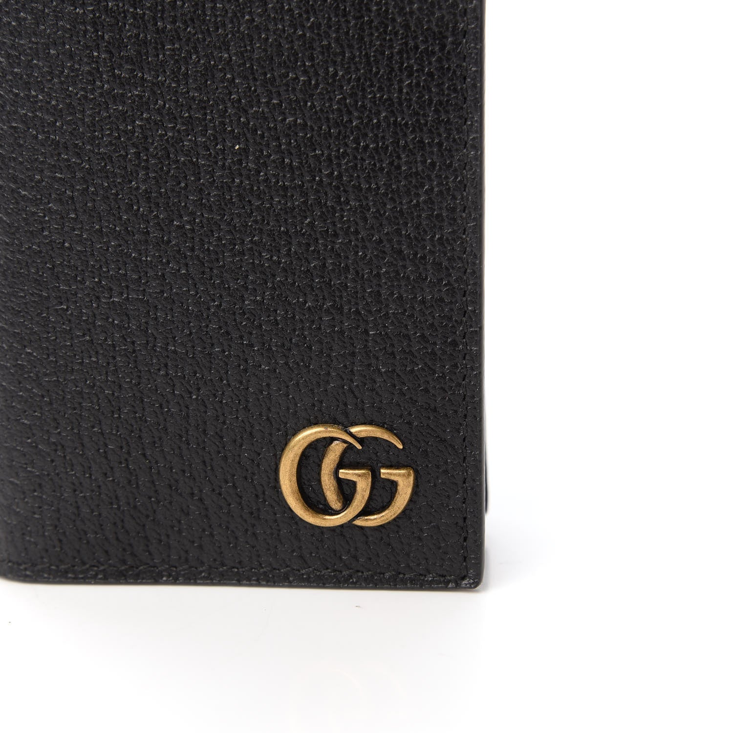 Gucci Calfskin Boar Effect GG Marmont Card Case Black 10 of 11