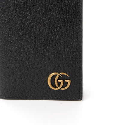 Gucci Calfskin Boar Effect GG Marmont Card Case Black 10 of 11
