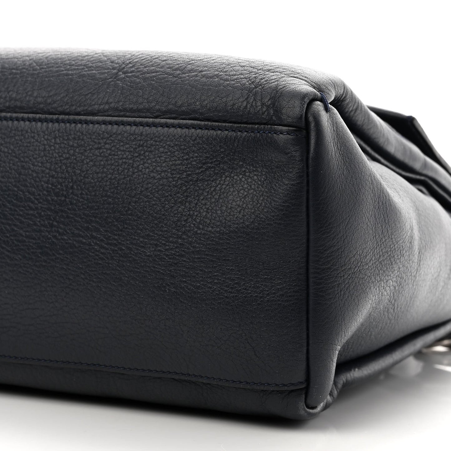 Calfskin Small Pandora Pure Flap Bag Blue
