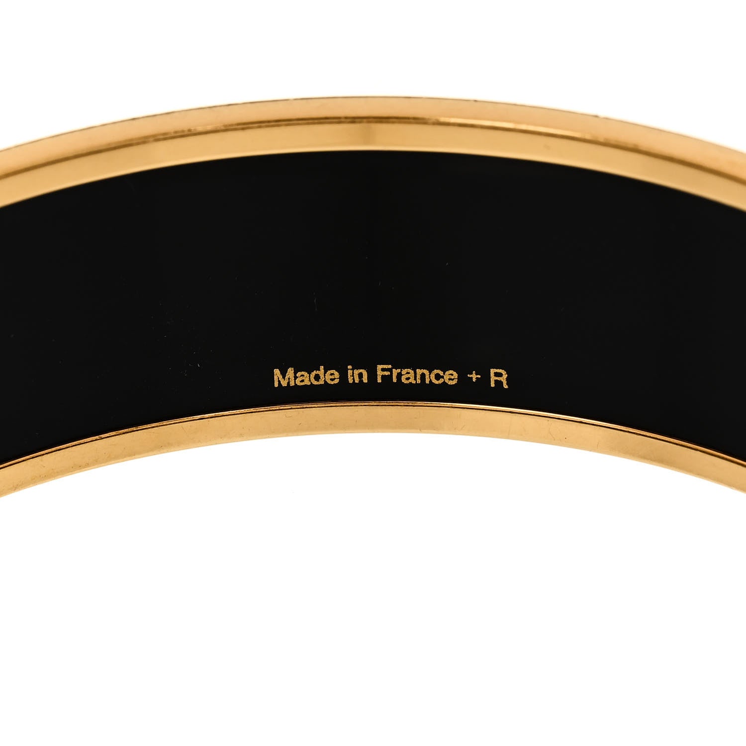 Hermes Enamel Printed Caleche Wide Bracelet 70 Jaune De Mars 5 of 6