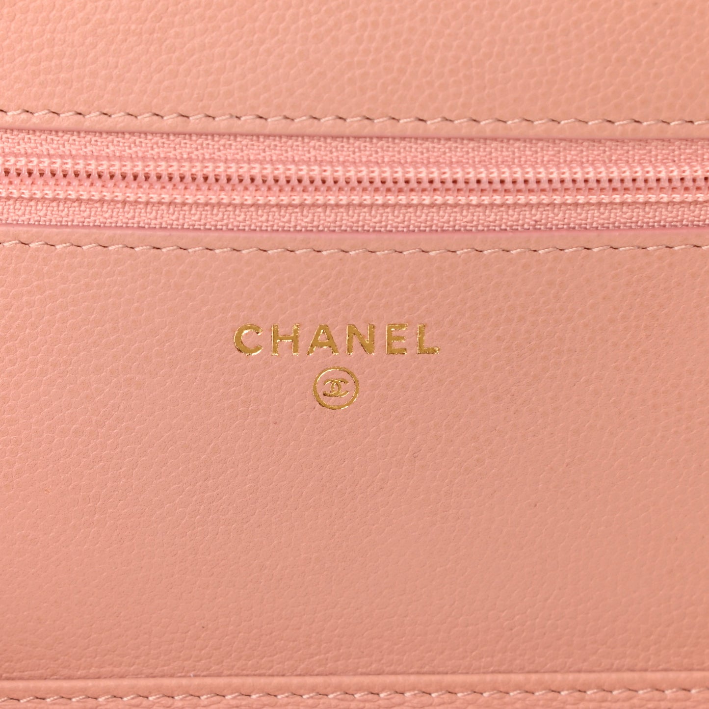 Caviar Quilted Golden Class Wallet On Chain WOC Pink
