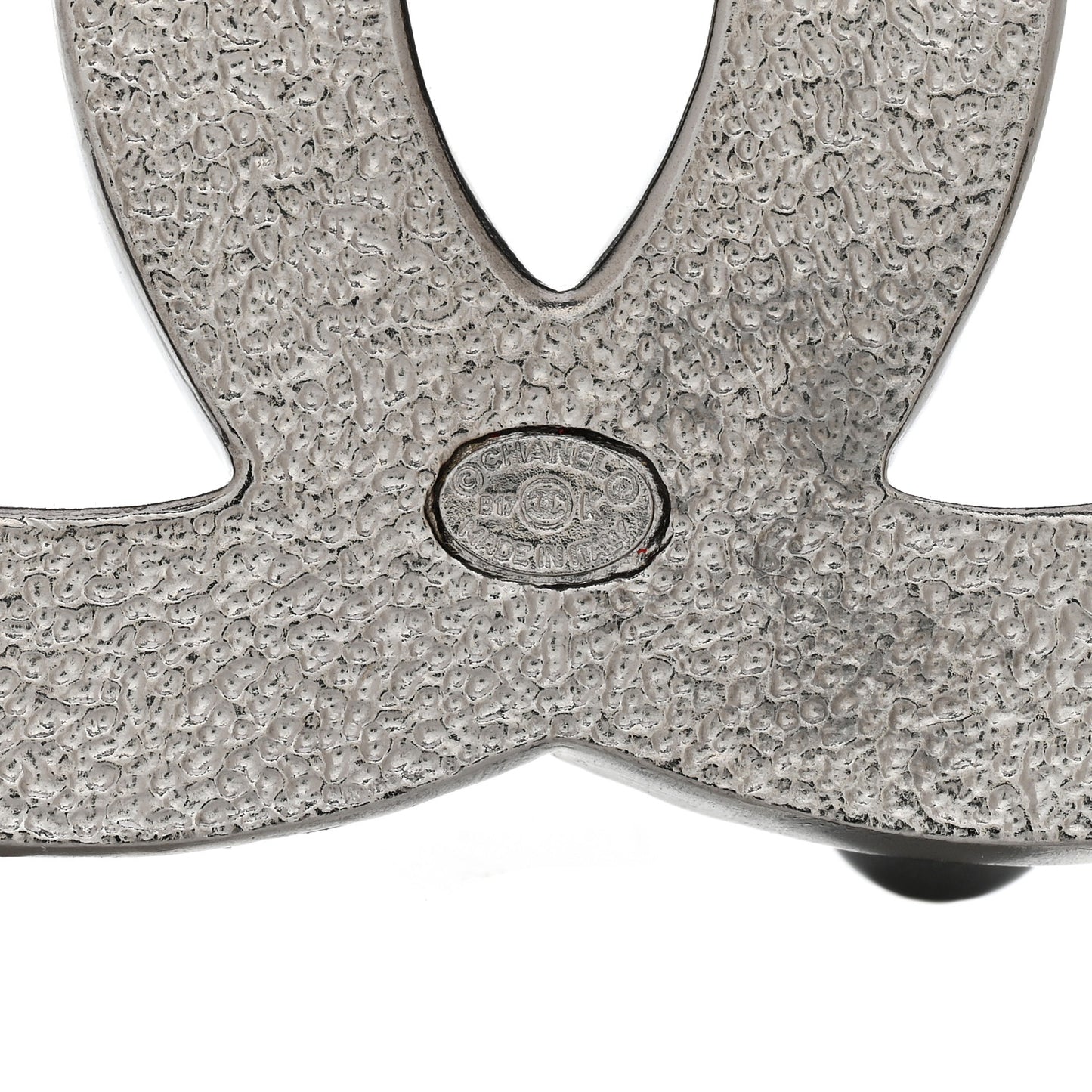 Ruthenium Pearl Crystal CC Mini Brooch