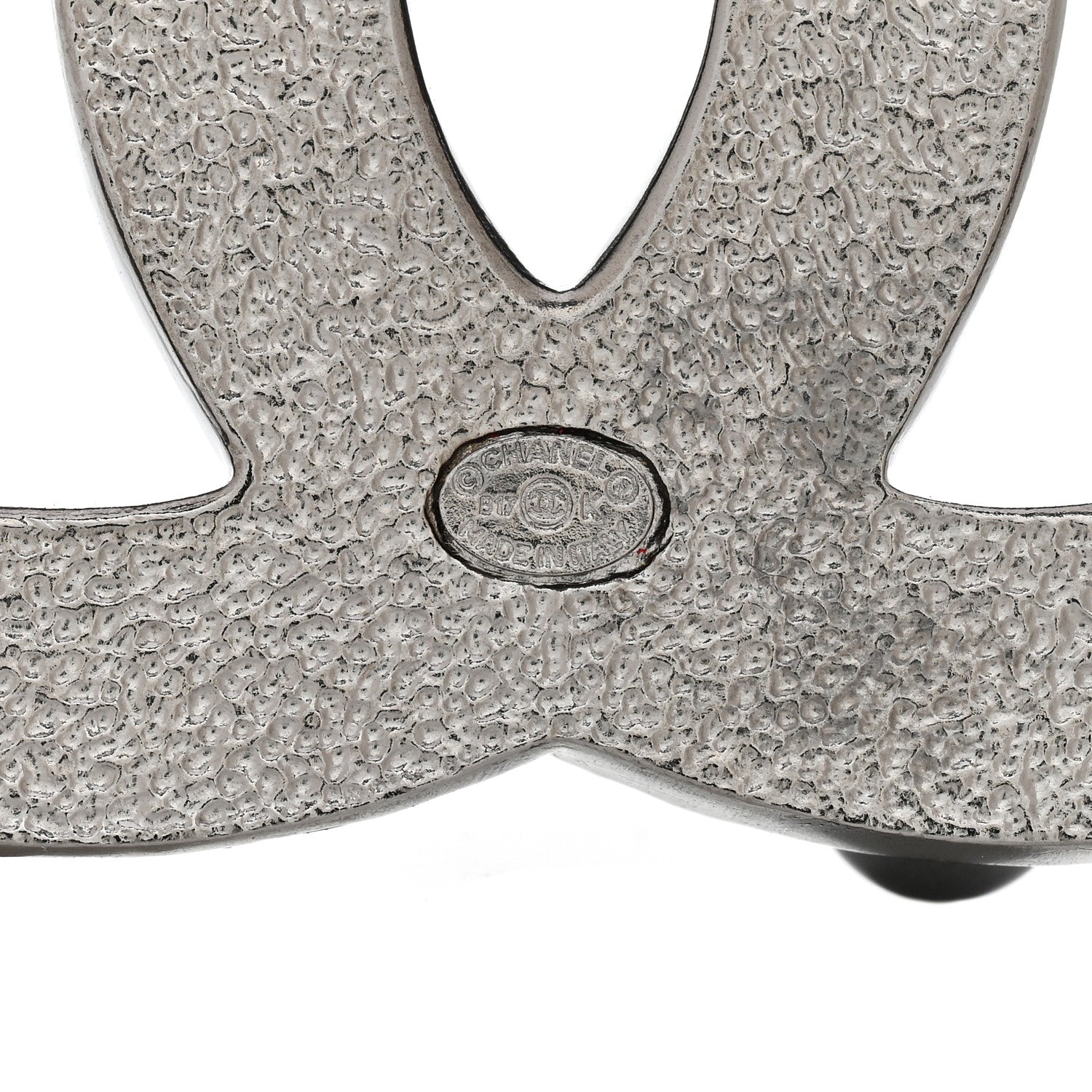Chanel Ruthenium Pearl Crystal CC Mini Brooch 4 of 5