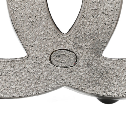 Chanel Ruthenium Pearl Crystal CC Mini Brooch 4 of 5