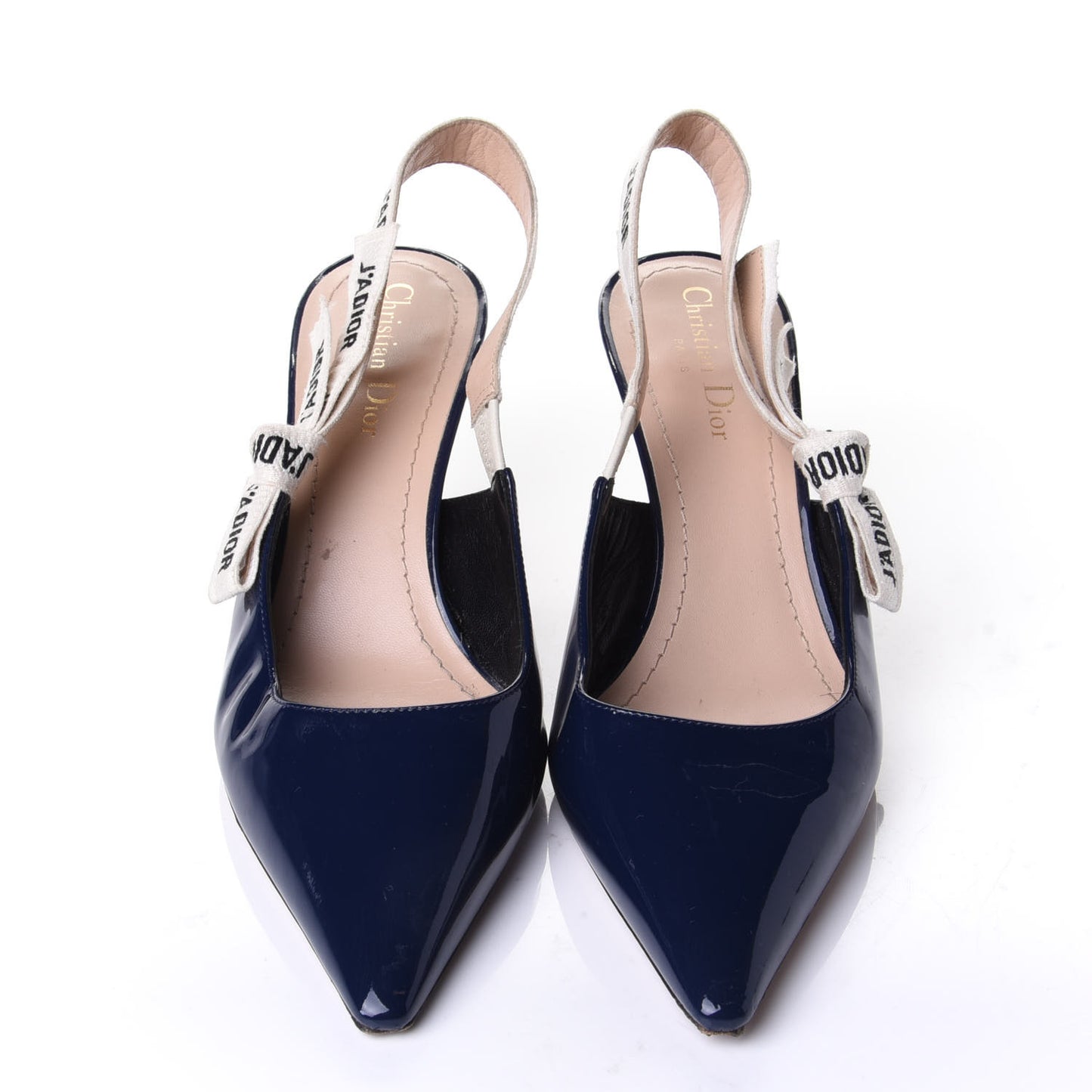 Patent Ribbon J'Adior Slingback 65mm Pumps 40 Blue