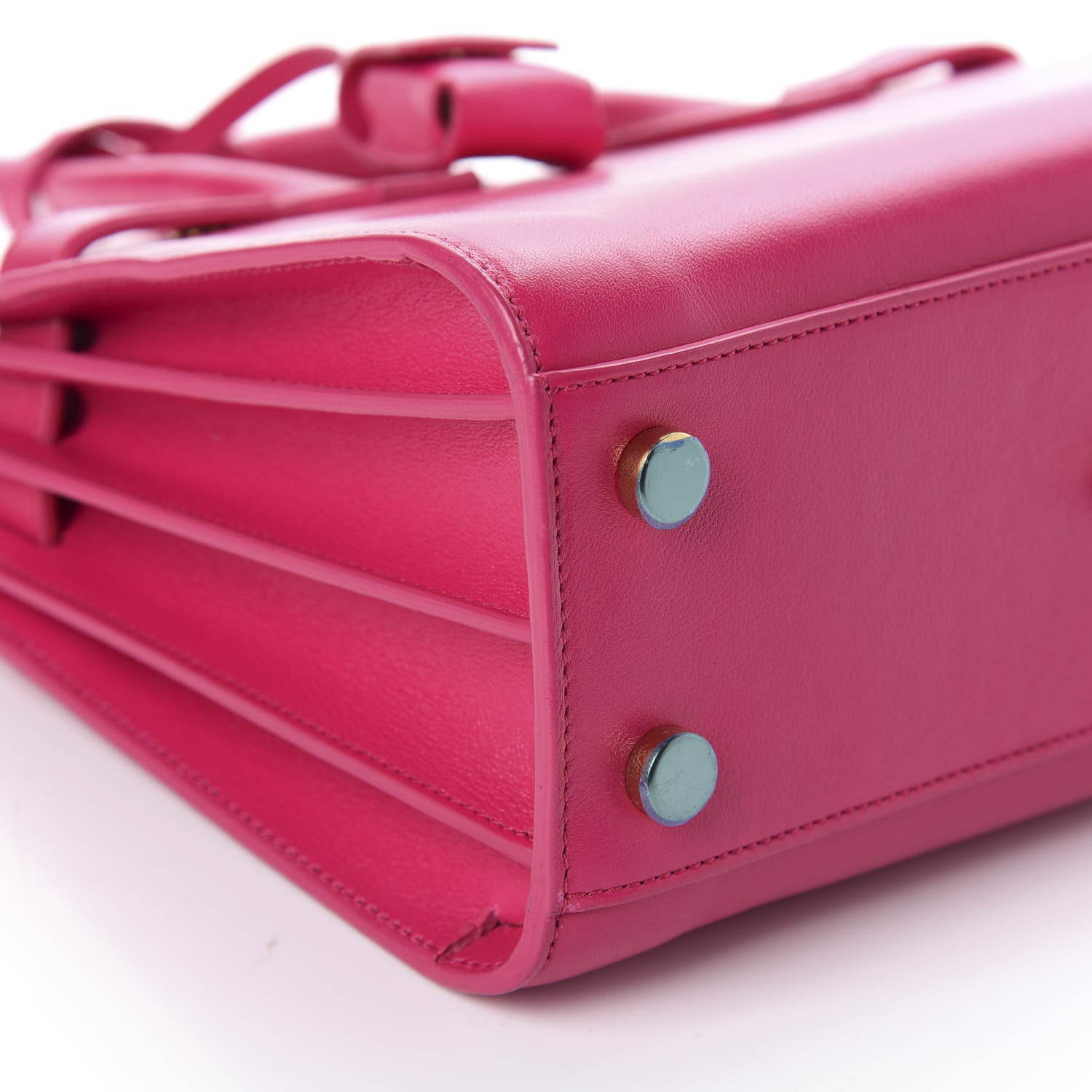 Saint Laurent Calfskin Nano Sac De Jour Bubblegum 6 of 10