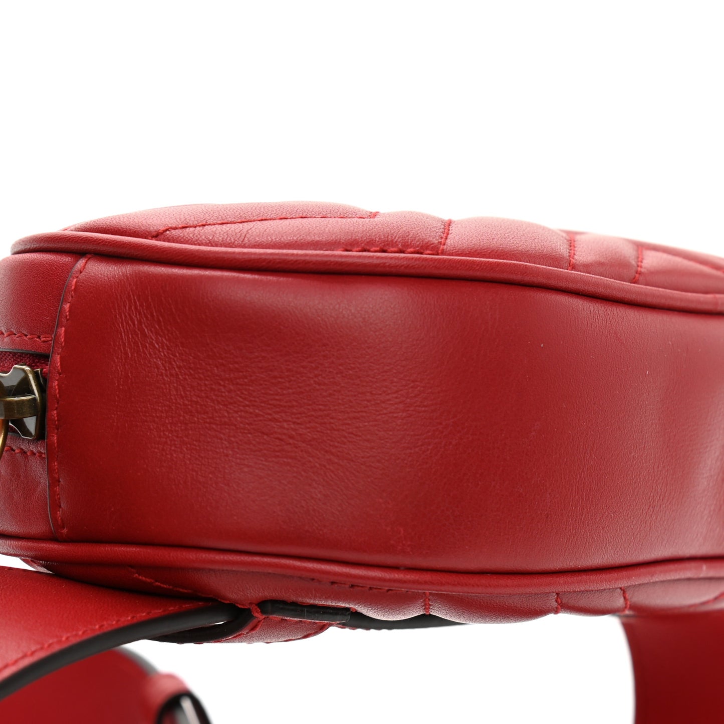Calfskin Matelasse GG Marmont Belt Bag 85 34 Hibiscus Red