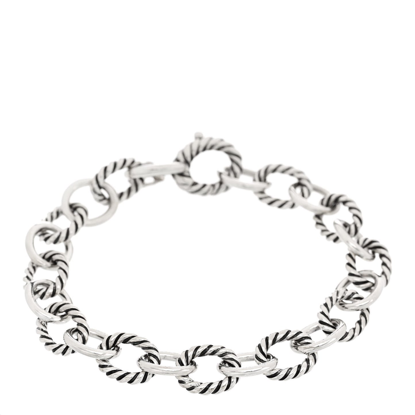 Sterling Silver 10mm Medium Oval Link Bracelet