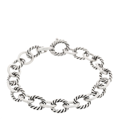 David Yurman Sterling Silver 10mm Medium Oval Link Bracelet 1 of 3