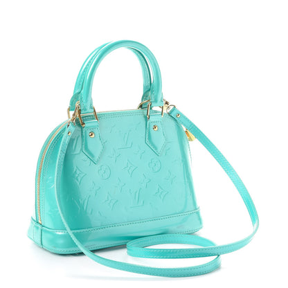 Louis Vuitton Vernis Alma BB Blue Lagon 4 of 13