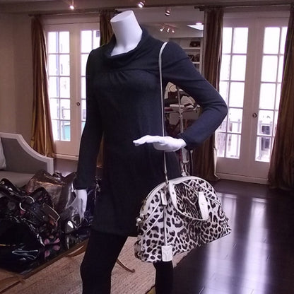 Saint Laurent Snow Leopard Small Muse 2 of 14