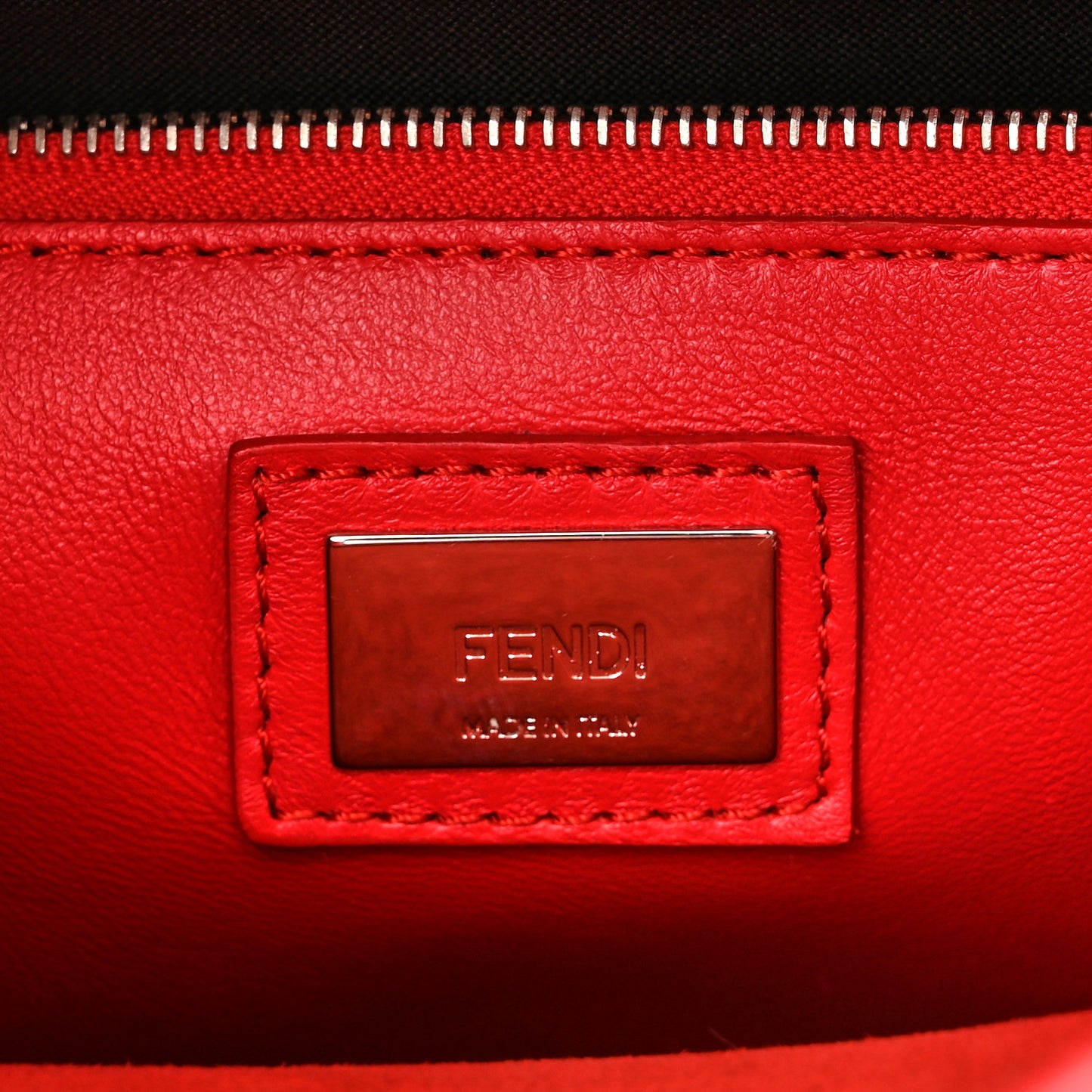 Vitello Seta Century Nappa Whipstitch Mini Peekaboo Iconic Satchel Fiamma