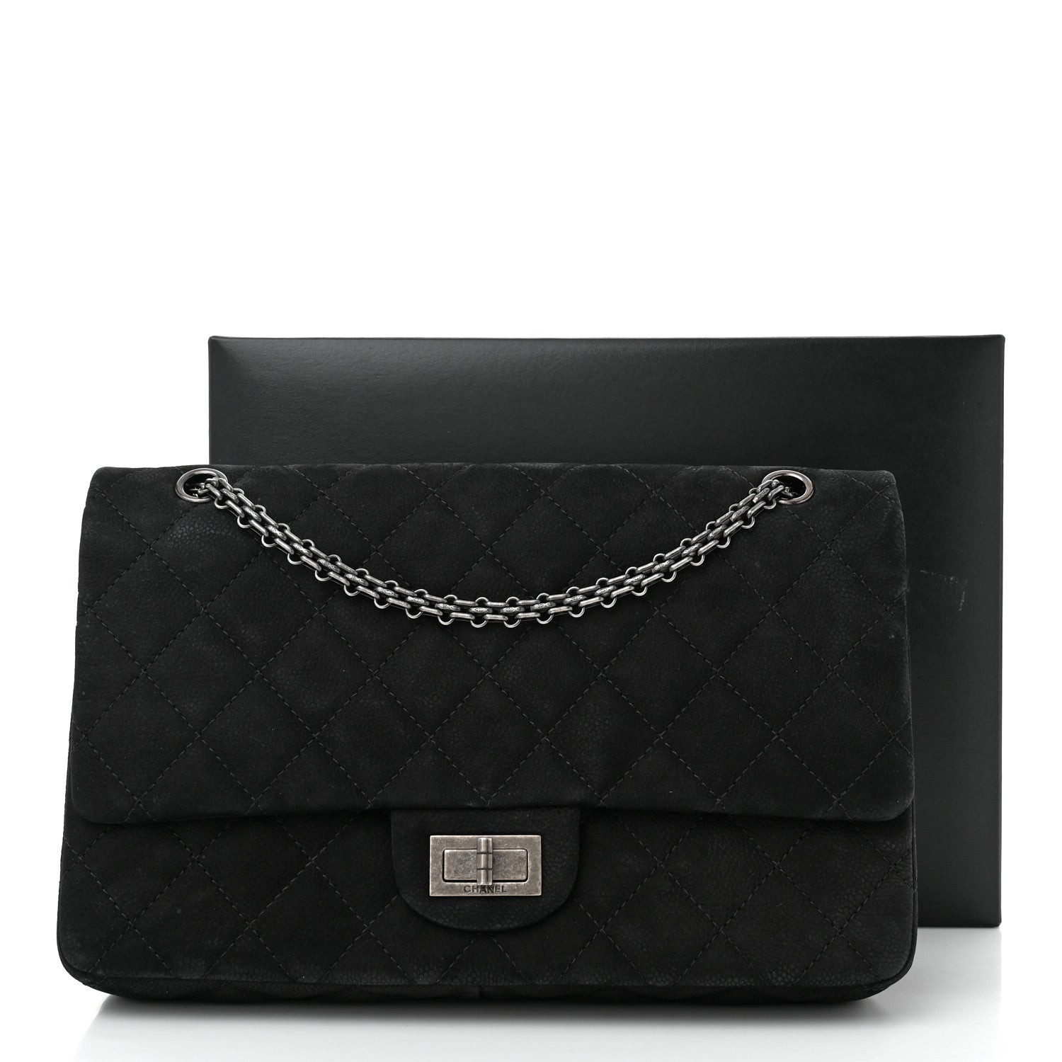 Chanel Iridescent Caviar Quilted 2.55 Reissue 227 Flap Black 11 of 11