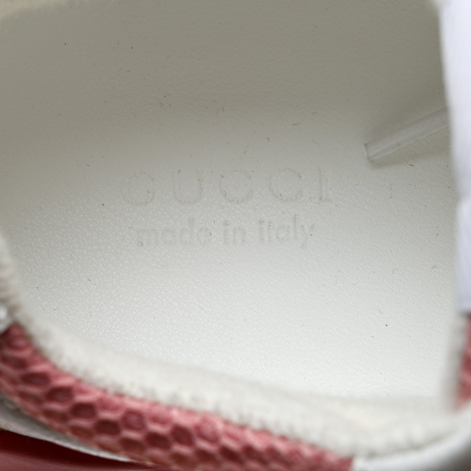 Gucci Lavaredo Eco Fabric Mesh Web Womens Rhyton Reflective Sneakers 37.5 Great White Water Rose Silver 6 of 8