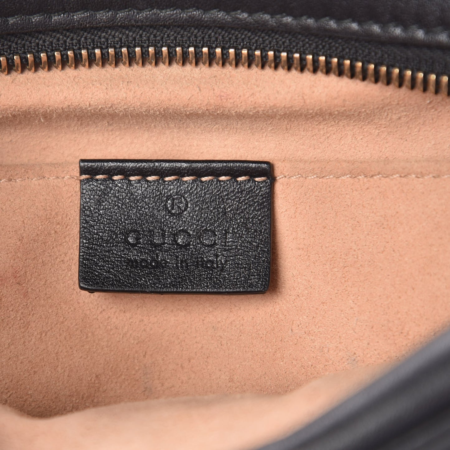 Calfskin Matelasse Mini GG Marmont Chain Shoulder Bag Black