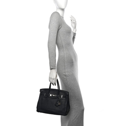Hermes Clemence Birkin 30 Bleu Indigo 2 of 18