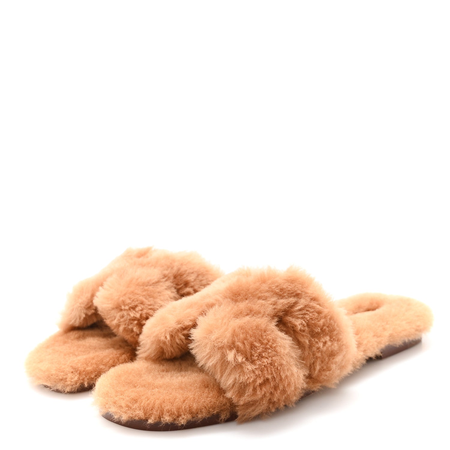 Hermes Woolskin Oran Sandals 40 Naturel 4 of 9