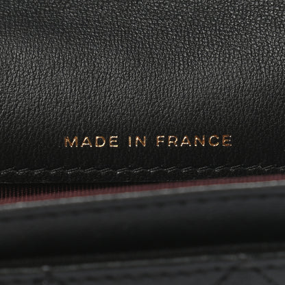 Chanel Lambskin Quilted Flap Card Holder Wallet Black 7 of 9